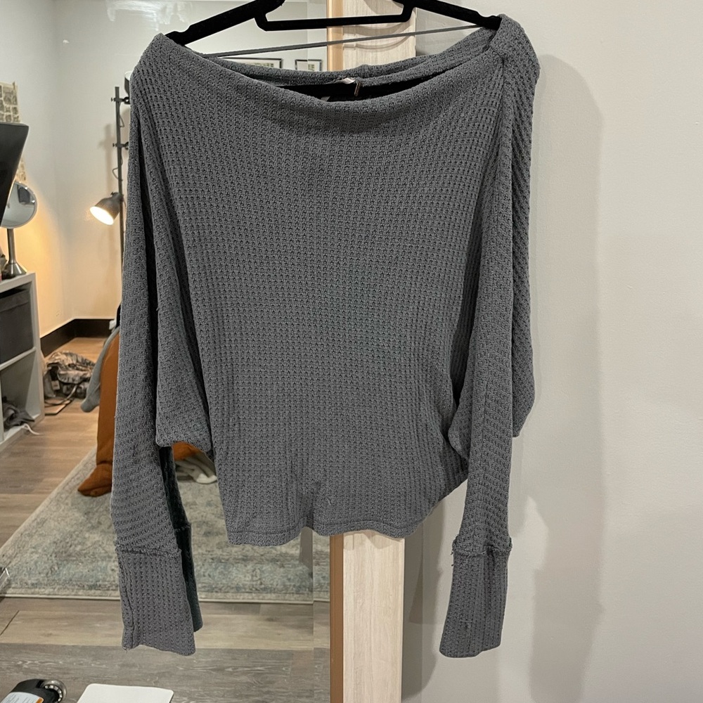 Free people dark gray sweater size medium